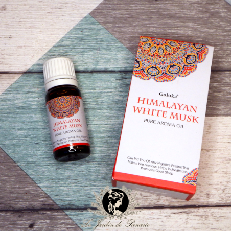Herboristerie - Huile Essentielle - Naturelle - Goloka - Musc Blanc d'Himalaya Herboristerie - Huile Essentielle - Naturelle - Goloka - Musc Blanc d'Himalaya
